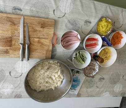 Корейский кимпаб - фото услуги для детского праздника в Находке - фото 1