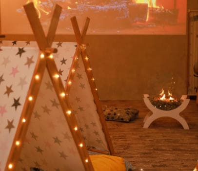 Интерьер студии вкуса Характер в Находке - банкетный зал для детских праздников, фото 31