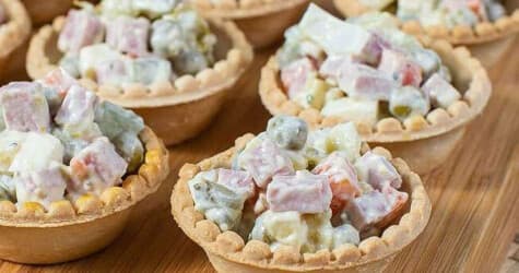 Тарталетка "Оливье" - Фуршетное меню для детского праздника с доставкой в Находке