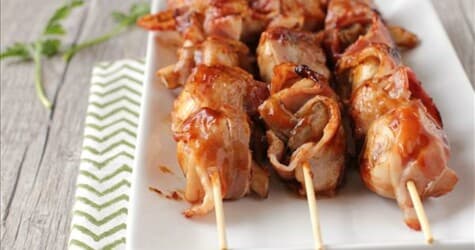 Гребешок в беконе - Фуршетное меню для детского праздника с доставкой в Находке, цена 650 руб.